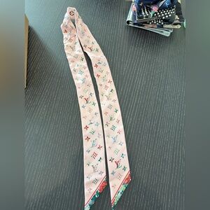 Louis Vuitton pink monogram floral BB bandeau; used 2x